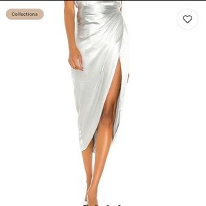AIIFOS Orla Skirt in Silver